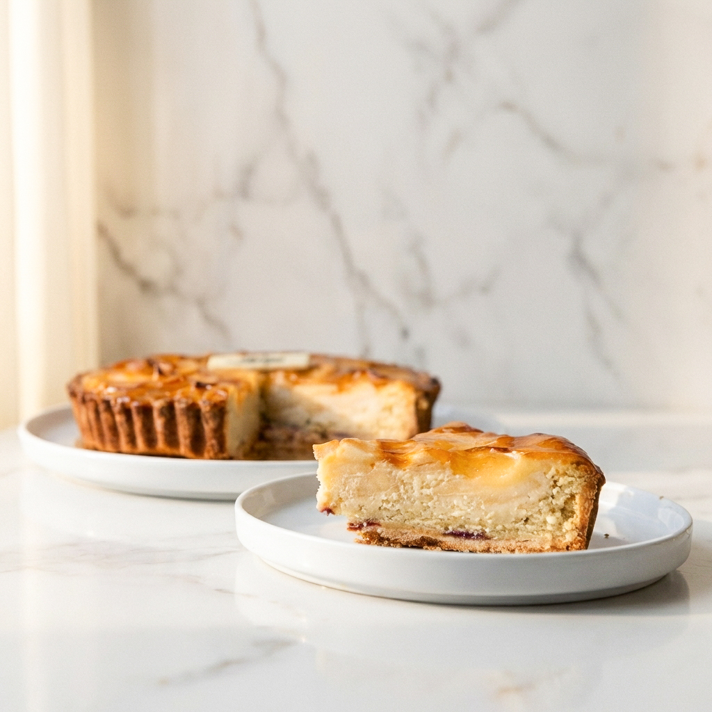 Tarte aux pommes et amandes